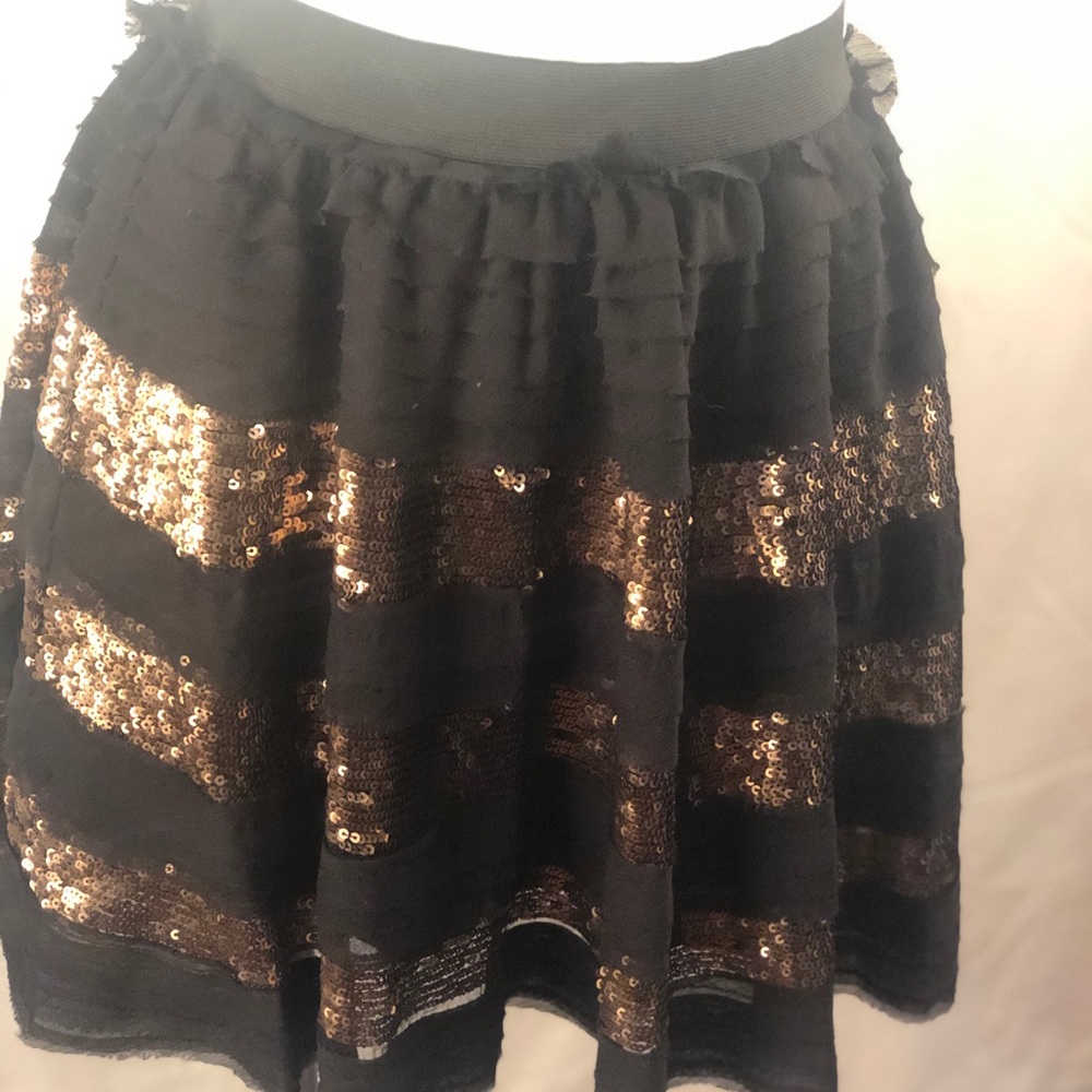 FREE PEOPLE small tiered sequin skirt